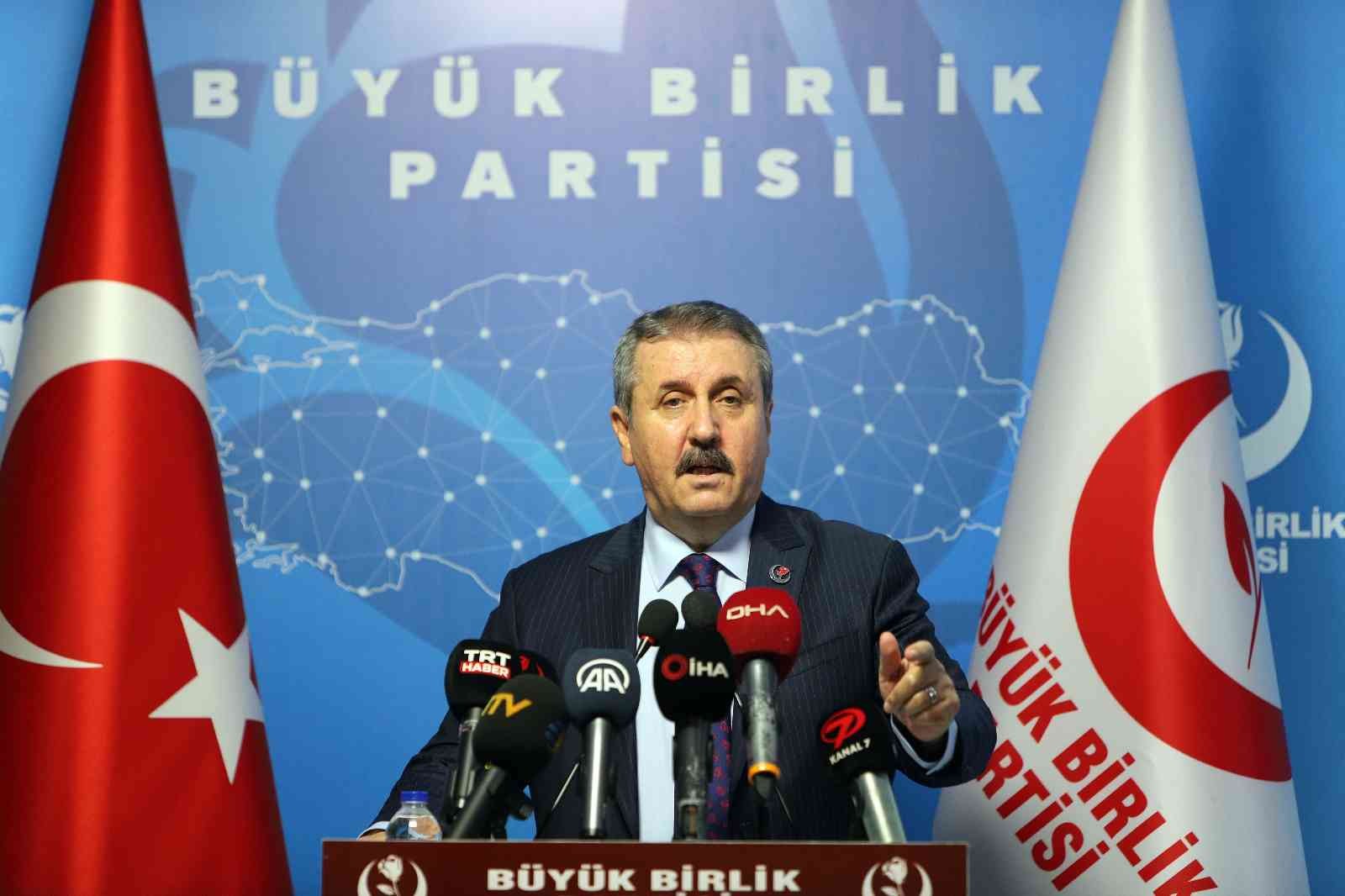 Bbp Genel Başkanı Destici: “Pkk’ya Desteği Keserlerse Türkiye Nato Üyeliklerine Neden Hayır Desin”