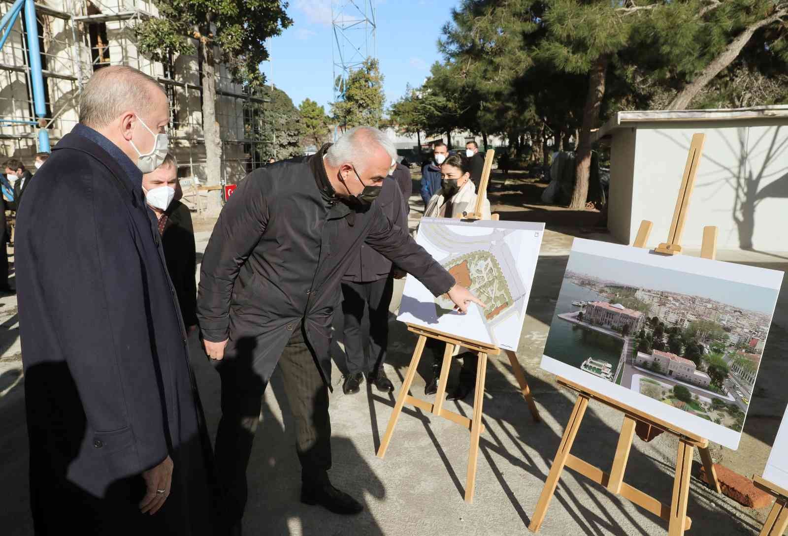 Cumhurbaşkanı Erdoğan, Divanhane Binasını İnceledi