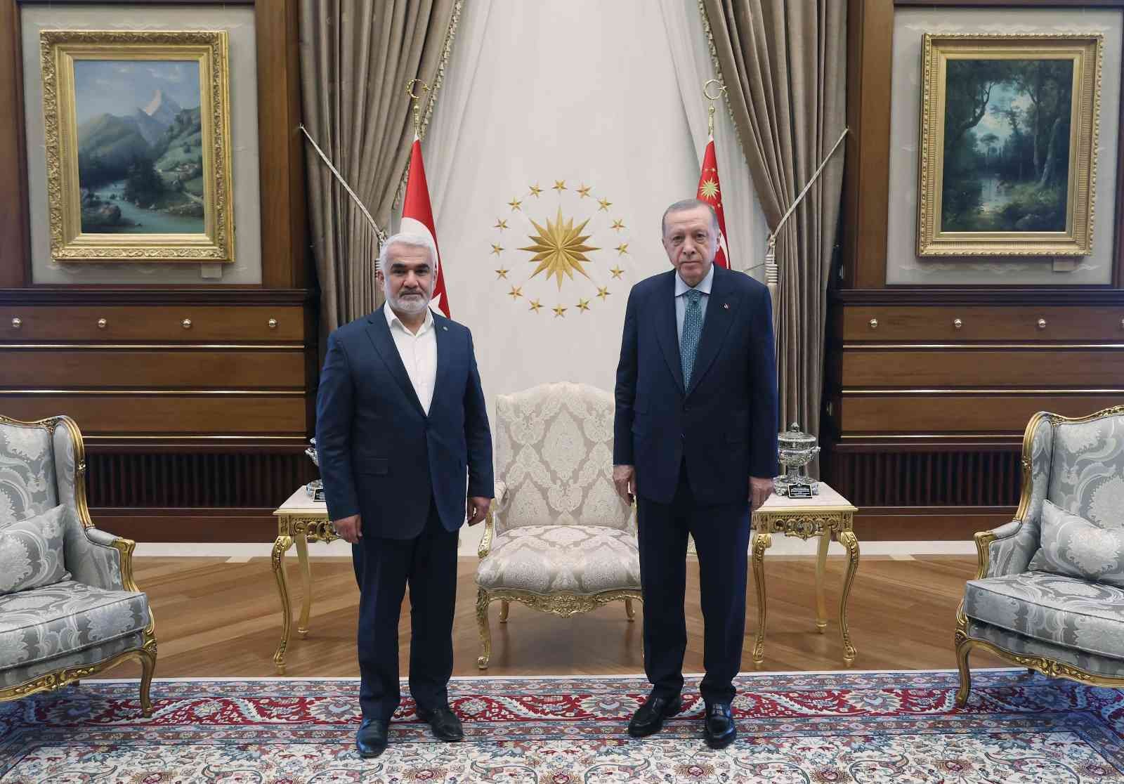 Cumhurbaşkanı Erdoğan, Hüdapar Genel Başkanı Yapıcıoğlu’nu Kabul Etti